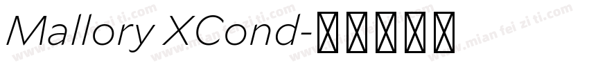 Mallory XCond字体转换